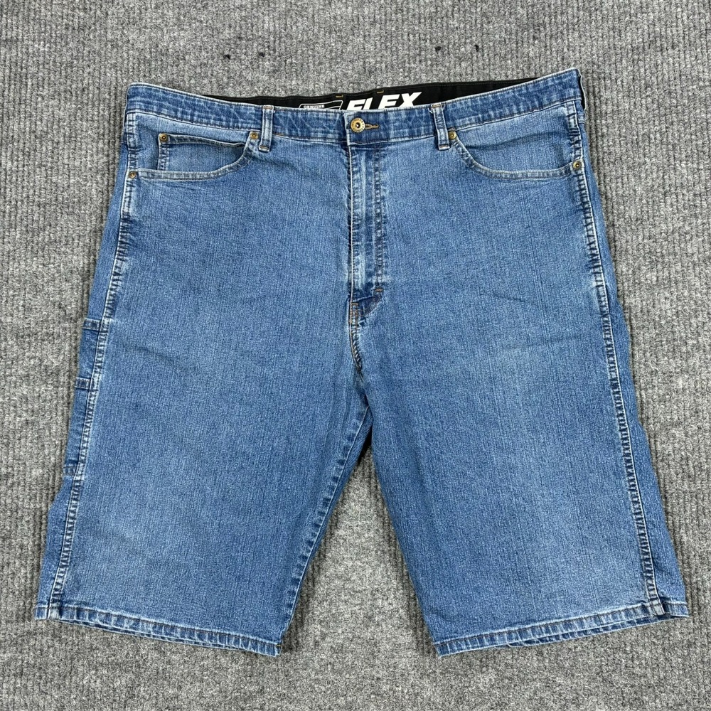Genuine Dickies FLEX Carpenter Shorts Mens Size 44 Blue Denim Utility Work